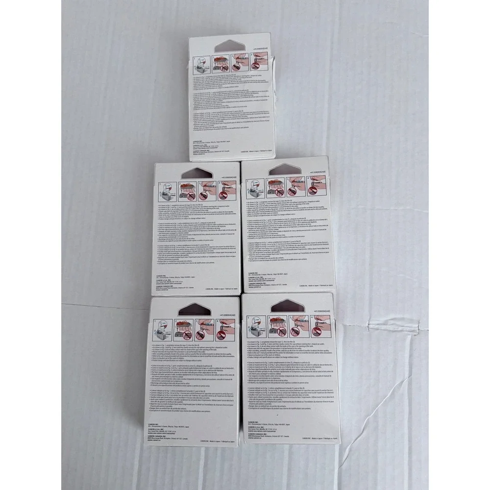 Lot of 5 Canon PGI-225 PGBK Black Ink Tank PIXMA iP4820 MG5220 MX882 Genuine OEM